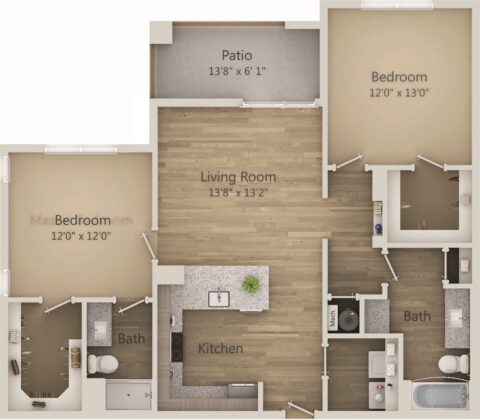 B2A-P Floorplan